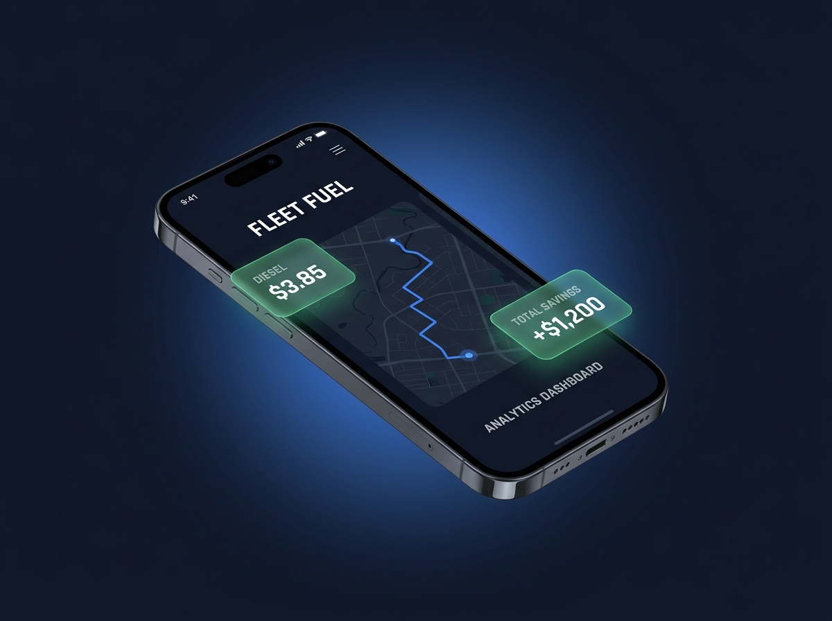 ProFuelCard mobile app — fleet fuel analytics